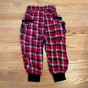Dance Costume - Red Plaid Baggy Pants